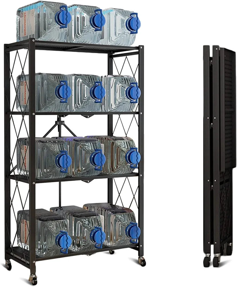 muebles y colchones - Estante plegable de metal, 5 niveles, organizador, mueble para organizar 5