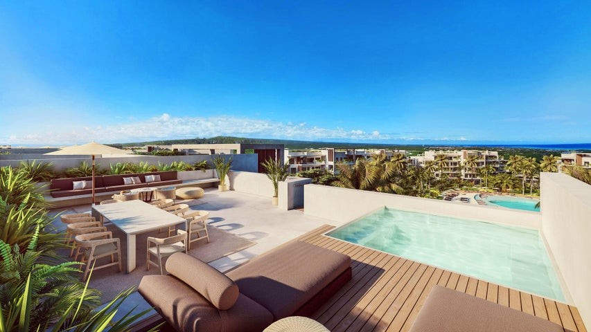apartamentos - Proyecto en venta Punta Cana #24-152 tres dormitorios, balcón, piscina, Gym. 6