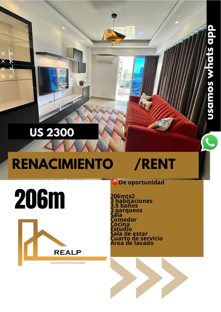 apartamentos - Apto amoblado renacimiento  0