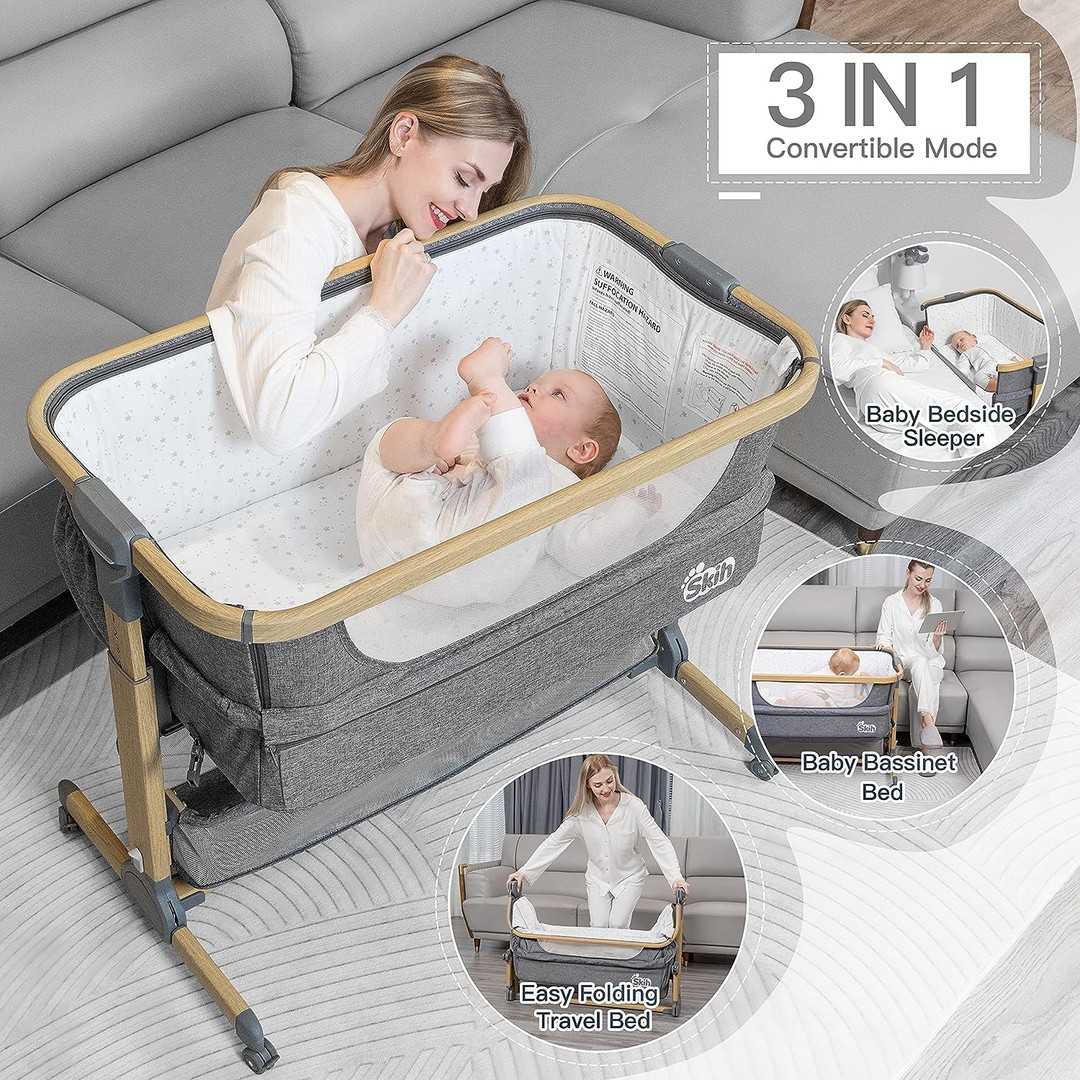 muebles - MOISES / CUNA SKIN PARA BEBE CON COLCHON 1