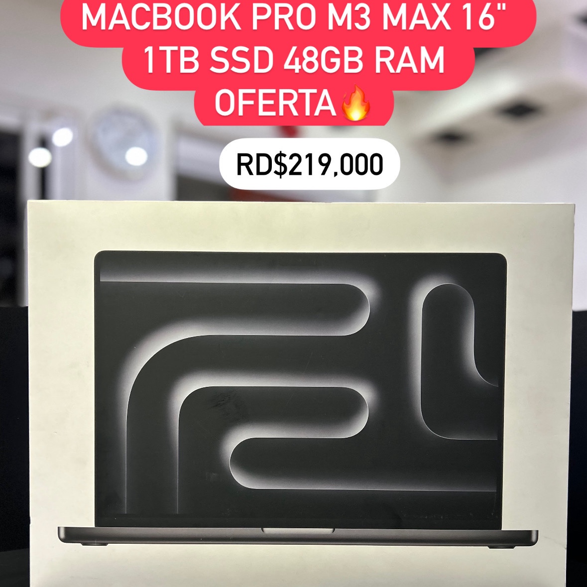 computadoras y laptops - MacBook Pro M3 MAX 16" 1TB SSD 48GB RAM OFERTA‼️