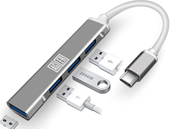 computadoras y laptops - ADAPTADOR AGILER USB TYPE C A 4 PUERTOS USB 3.0 HEMBRA (AGI-1268) 0