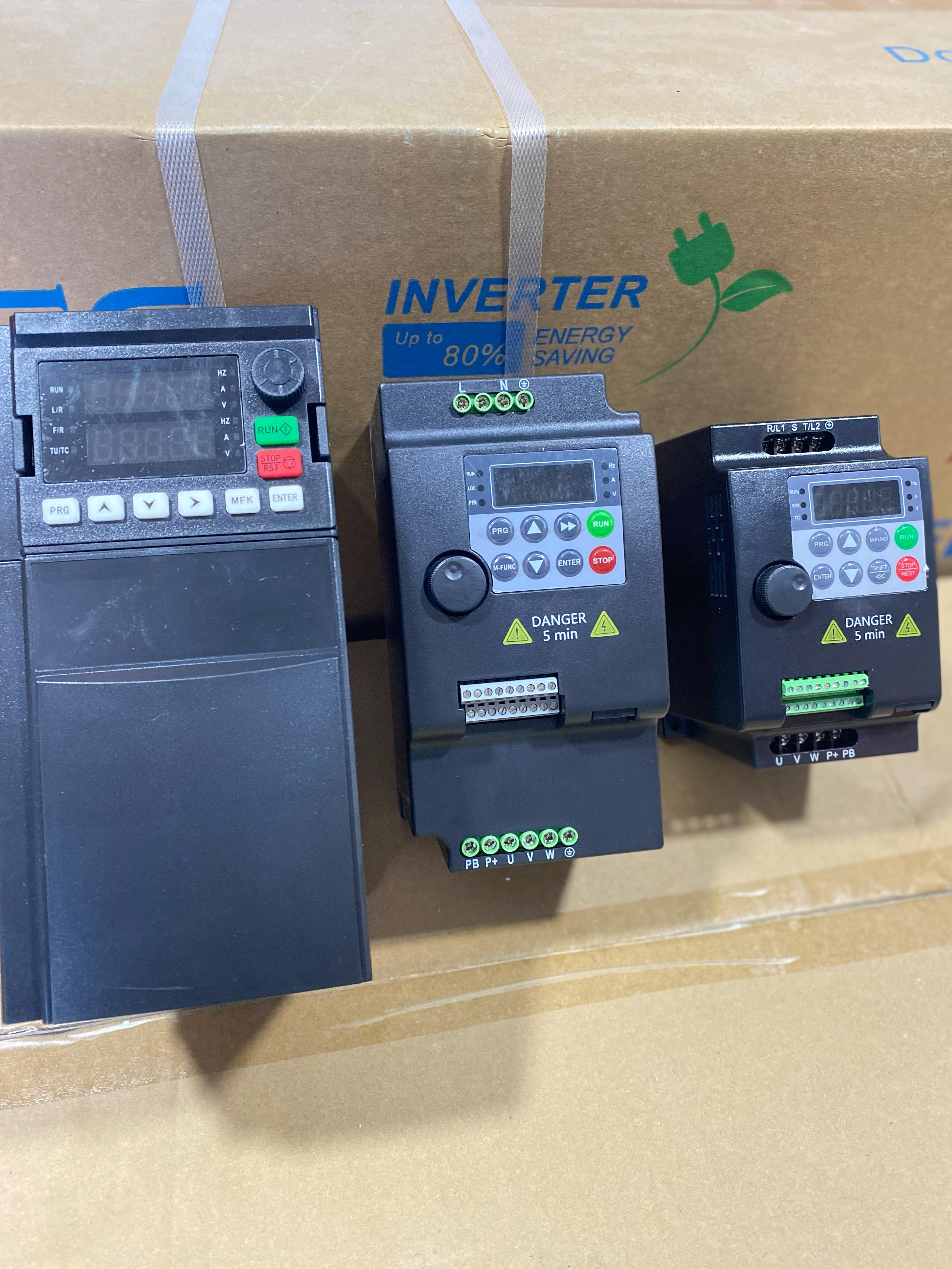 plantas e inversores - variadores de 3 HP, 5HP,7HP, Y 20 HP ( ENTRADA MONOFÁSICA Y SALIDA trifásica 220