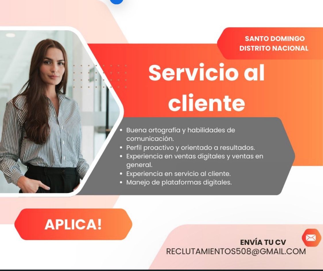 empleos disponibles - Servicio al Cliente