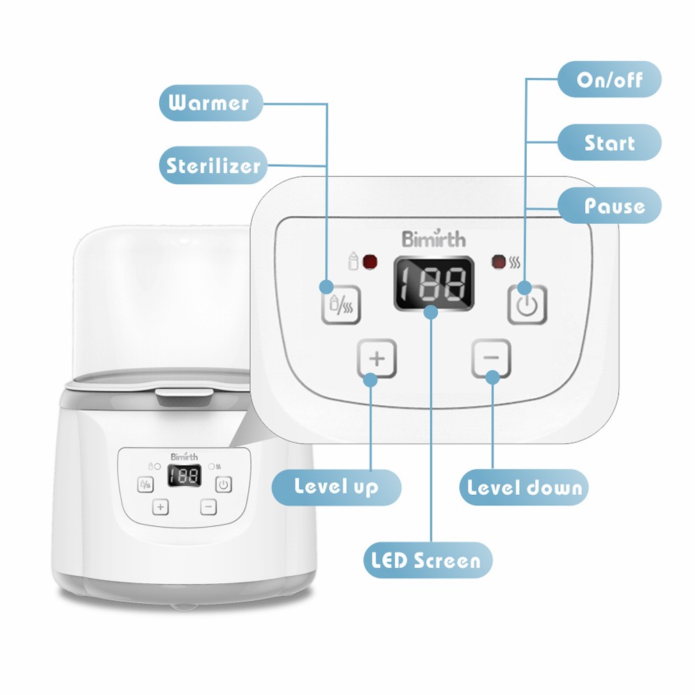 cuidado y nutricion - Calentador y esterilizador de biberones 2 en 1 Bimirth 2