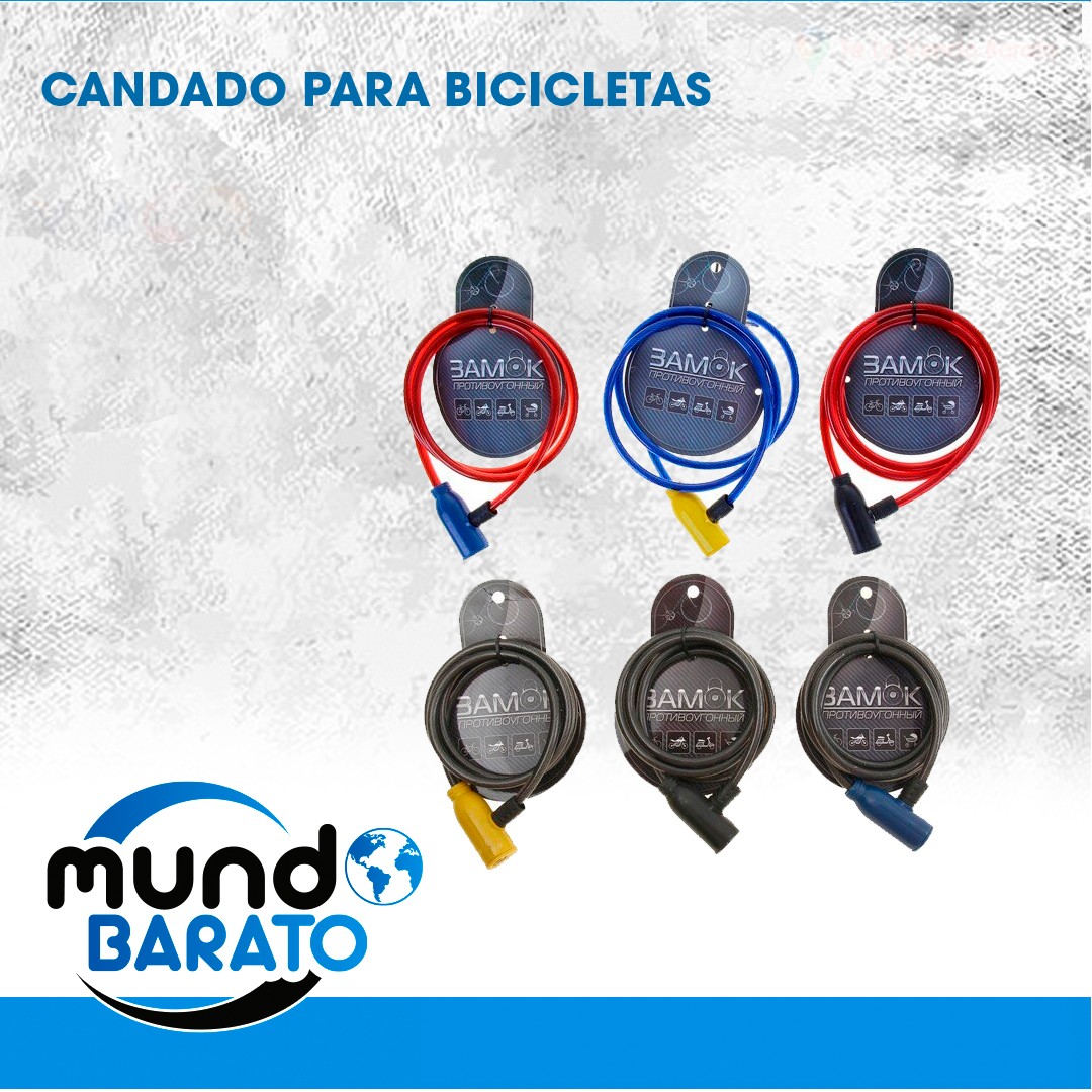 bicicletas y accesorios - Candado Para Bicicleta Con Llave bici motor cadena seguridad 0