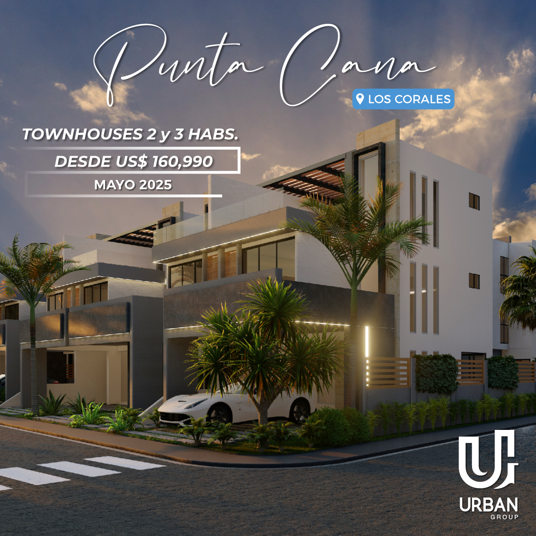 casas vacacionales y villas - Townhouses en Punta Cana con Piscina Incluida 2