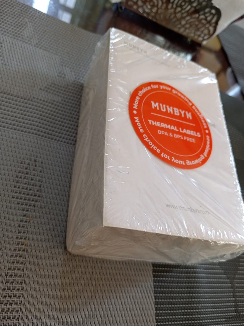articulos de oficina - Munbyn Etiquetas térmicas adhesivas blancas de envío directo 4x6 pulgadas. 