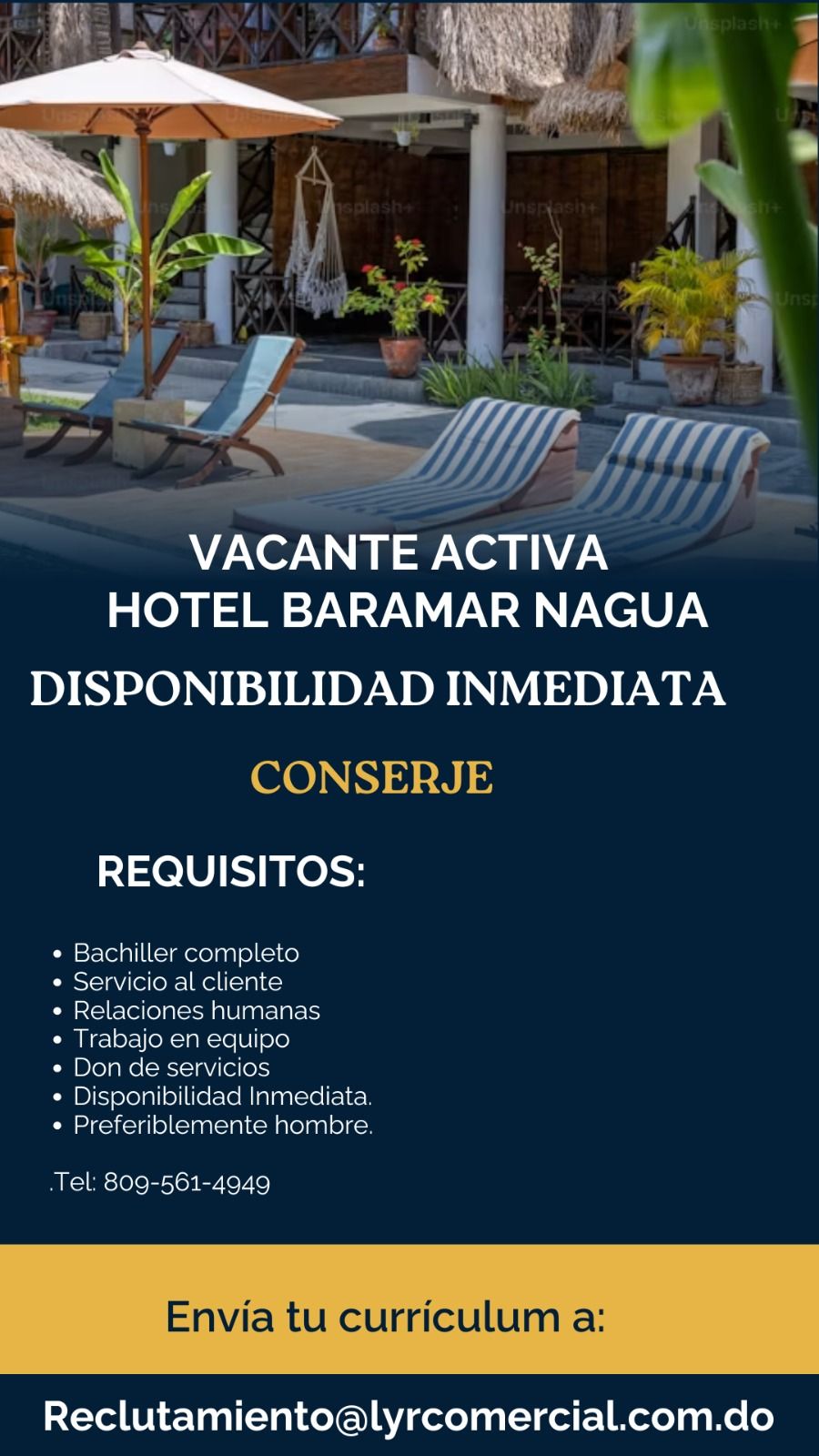 empleos disponibles - Conserje