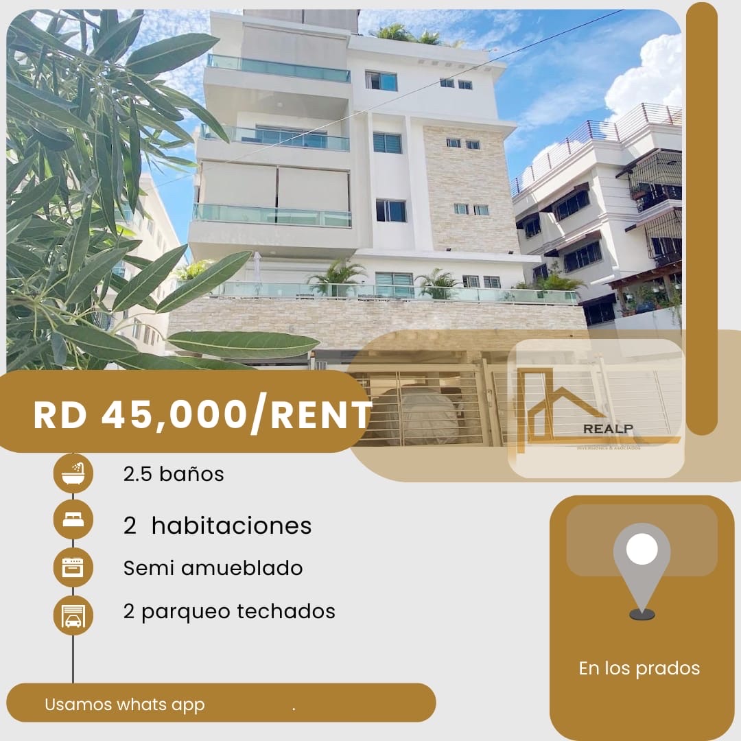 apartamentos - hermoso apartamento en zona céntrica los prados  0