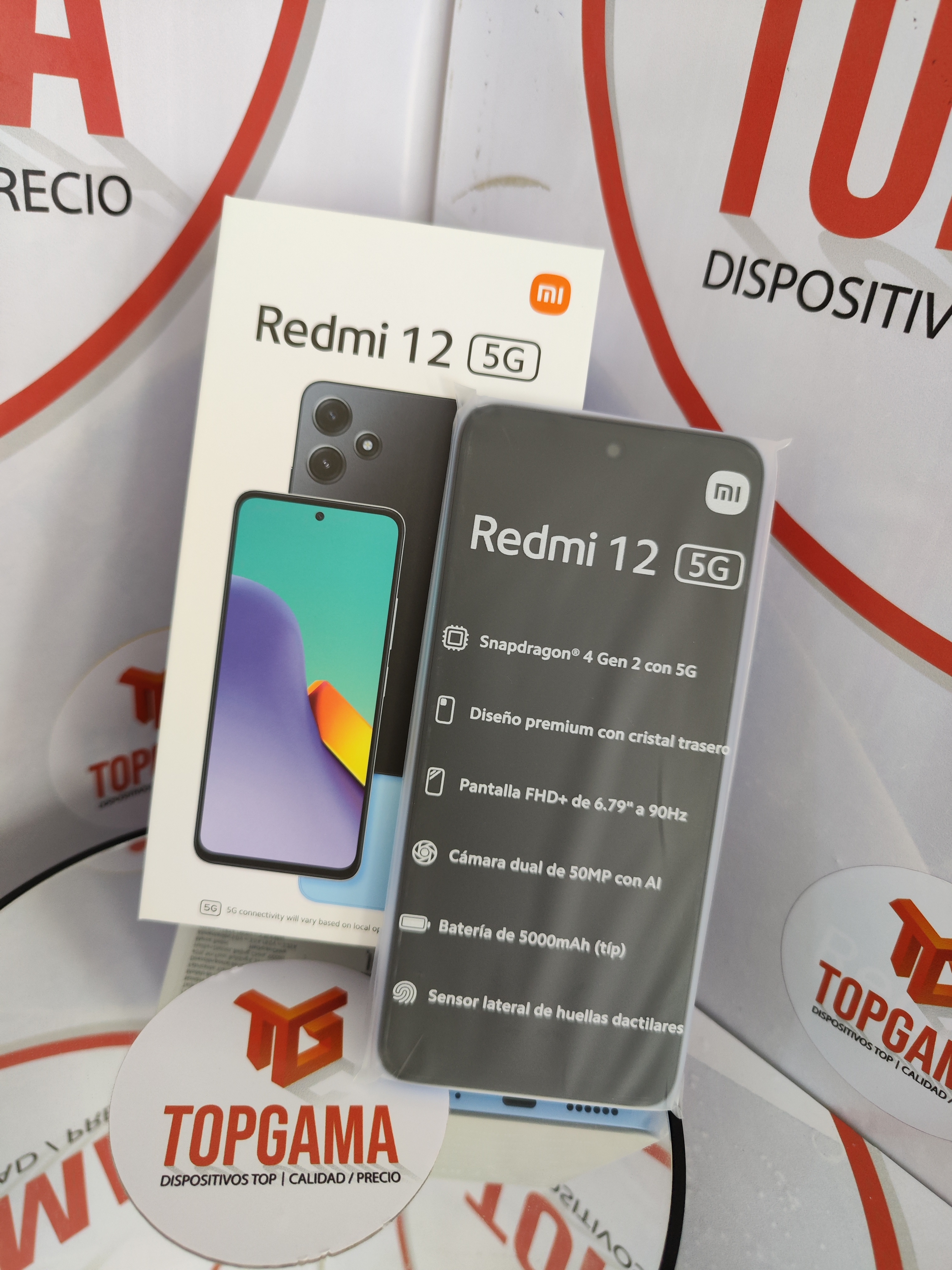 celulares y tabletas - REDMI 12 5G, 4GB RAM + 128GB ROM 3