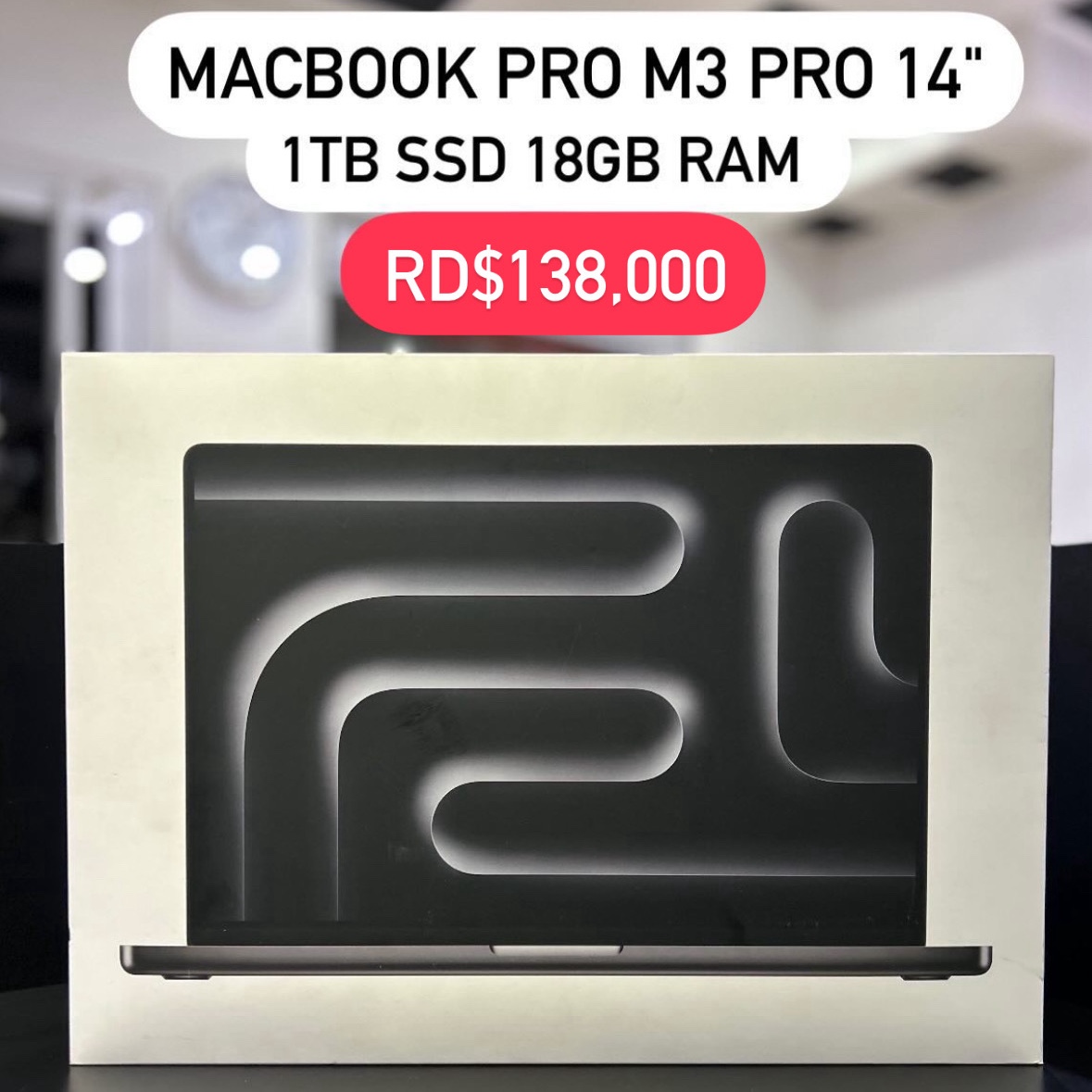 computadoras y laptops - MacBook Pro M3 Pro 14" 1TB SSD 18GB RAM 2023 Sellada 🔥‼️ Ofertaza