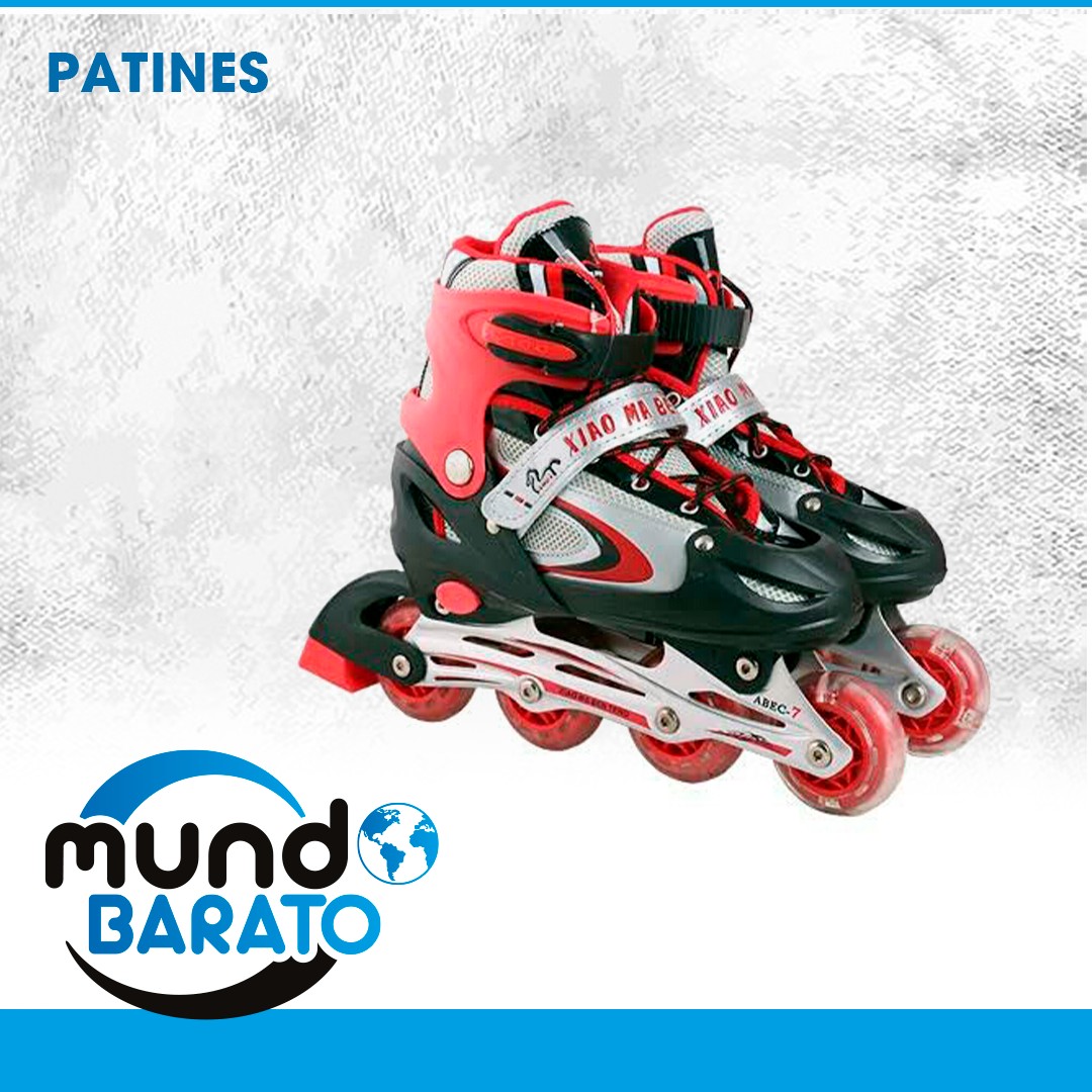 juguetes - PATINES NIÑOS Y ADULTOS SIZE 31 AL 41 patines en linea patineta luz led 0