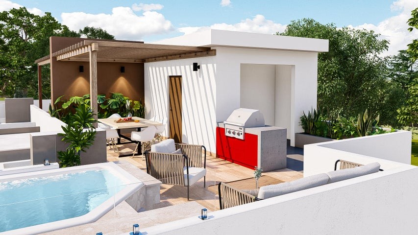 apartamentos - Proyecto en venta Punta Cana #23-930 un dormitorio, piscina, jacuzzi.
 4