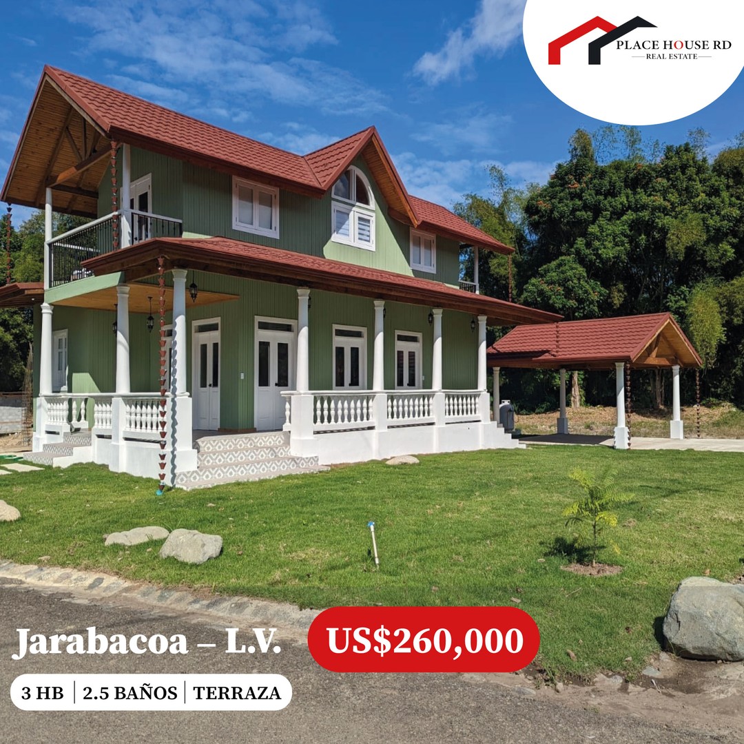 casas vacacionales y villas - VENTA DE VILLA UBICADA EN JARABACOA