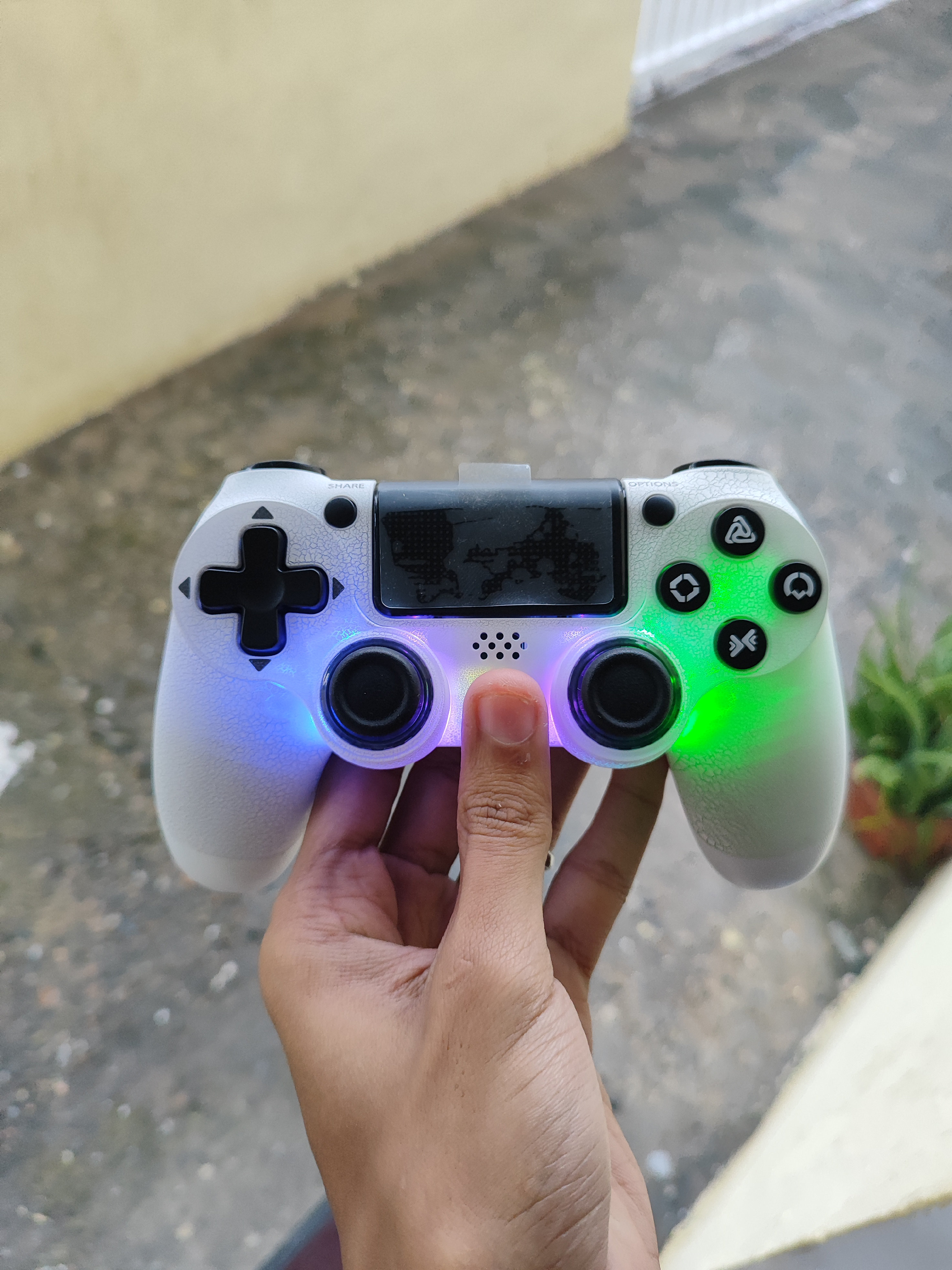 consolas y videojuegos - OFERTA Controlador inalámbrico iluminado GamingBoy para PS4/PC, Moviles Blanco