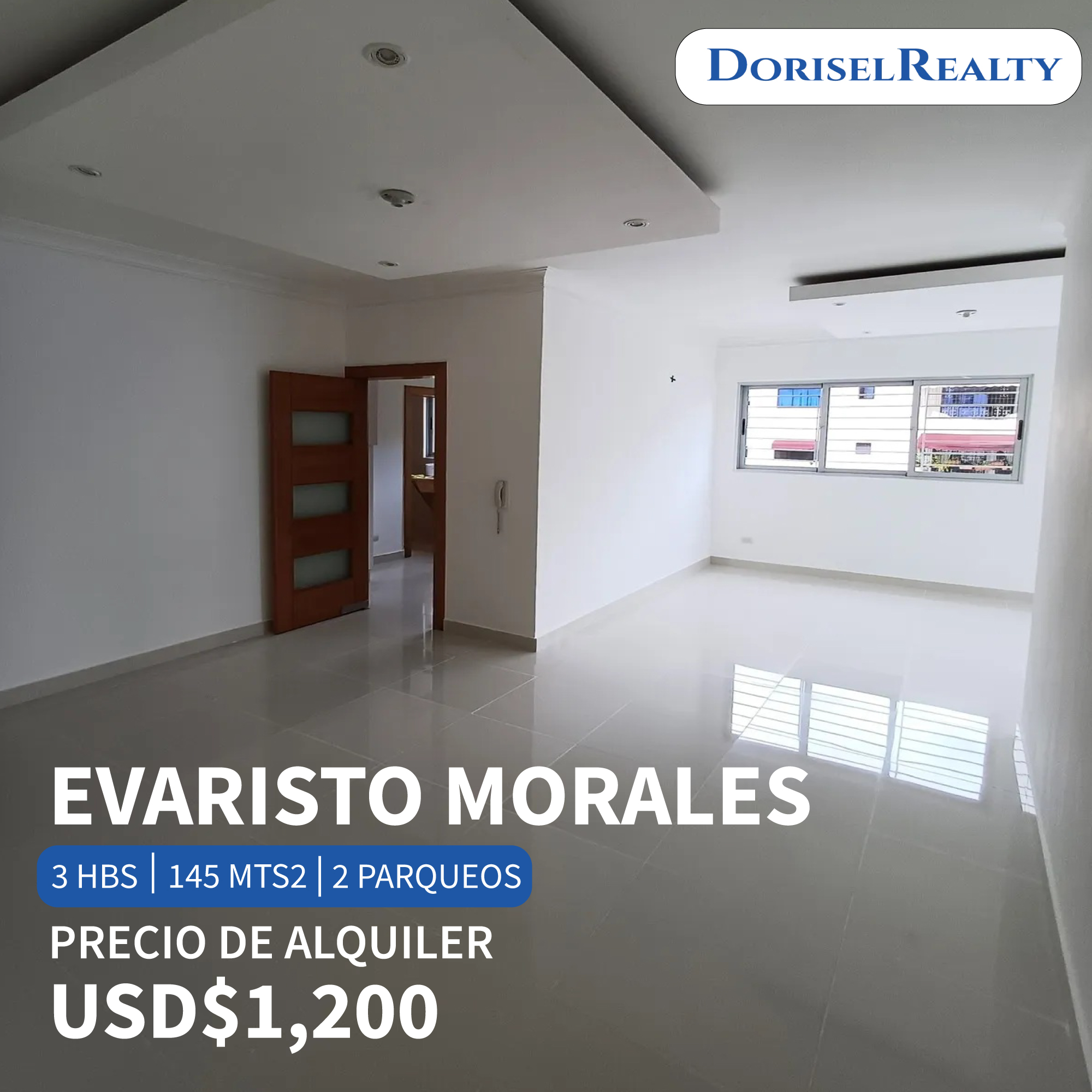 apartamentos - ALQUILER DE PRECIOSO APARTAMENTO EN EVARISTO