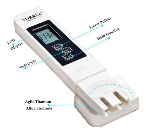 otros electronicos - Medidor Digital de agua TDS EC ppm de temperatura de pureza del agua Probador  8