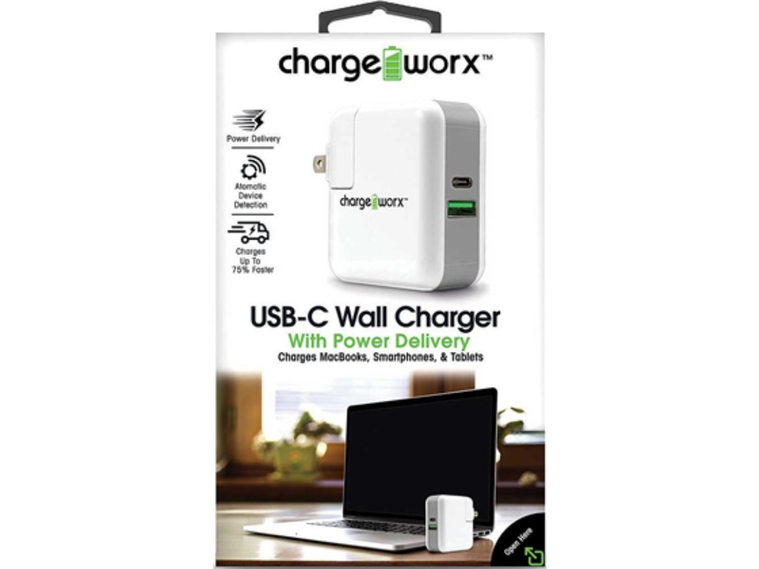 computadoras y laptops - CARGADOR TYPE C Y USB, CHARGE WORX, DE PARED TYPE C/PD POWER OUTPUT:5V3A