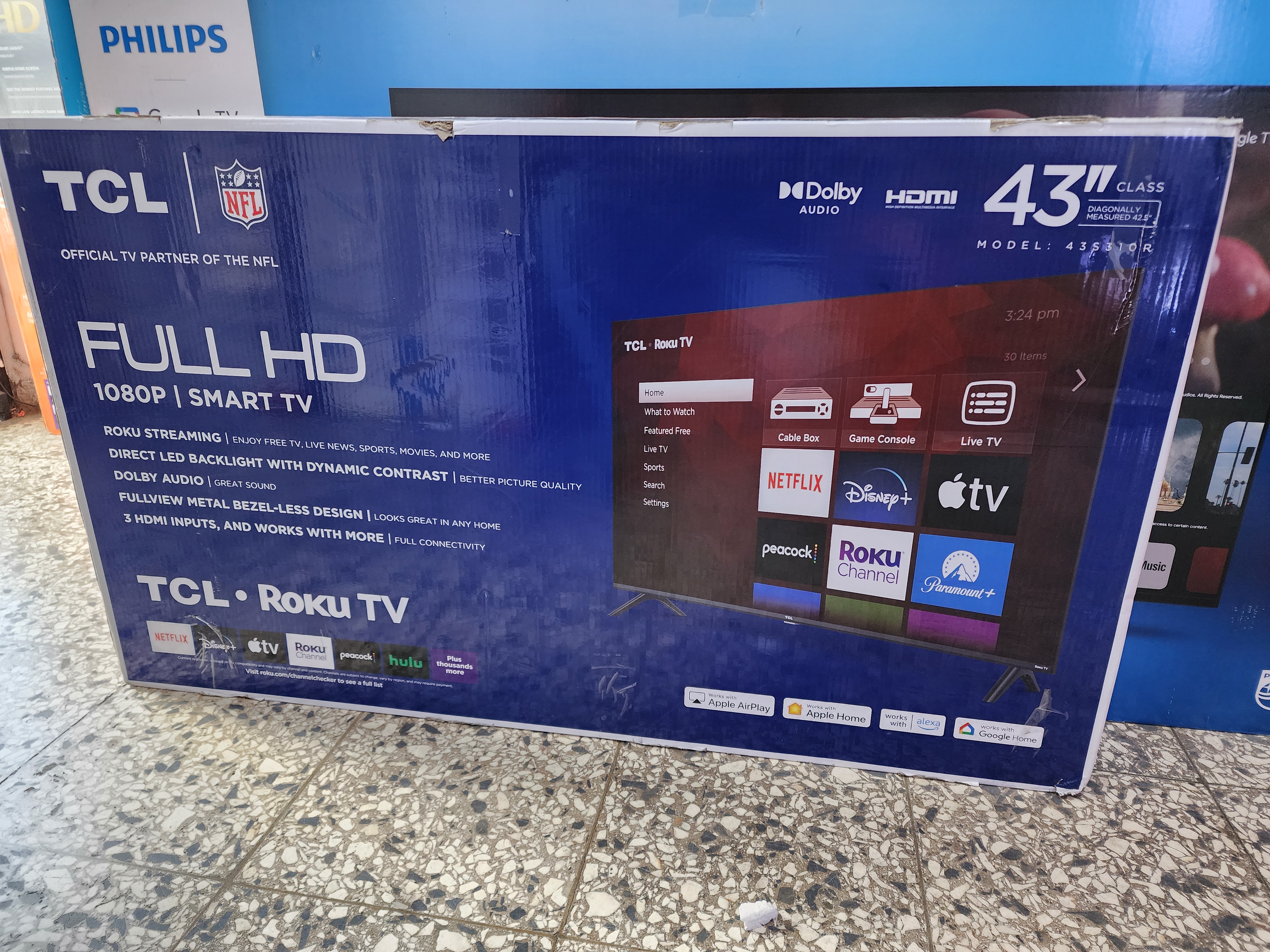 tv - televisor tcl 43 pulgada smart tv roku  2