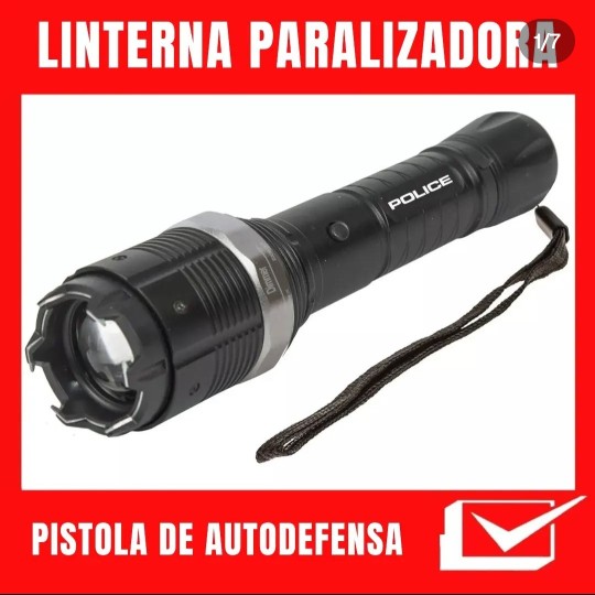 otros electronicos - Taser Stun Gun recargable con linterna táctica LED pistola paralizadora. 4