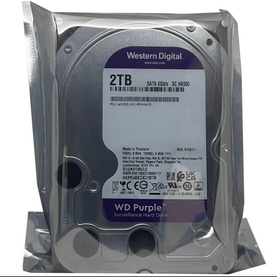 otros electronicos - WD Purple WD20EJRX 2TB 64MB SATA 6Gb/s 3.5" 