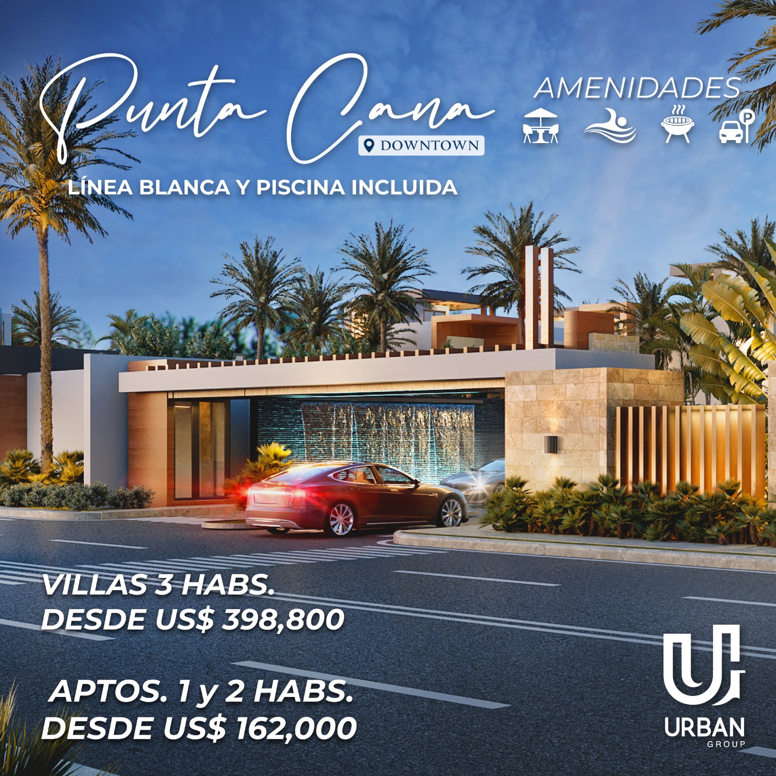 casas vacacionales y villas - Villas en Downtown Punta Cana 3