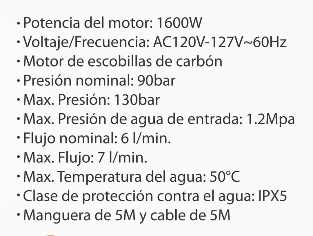 otros electronicos - HIDROLAVADORA  1600 W 1