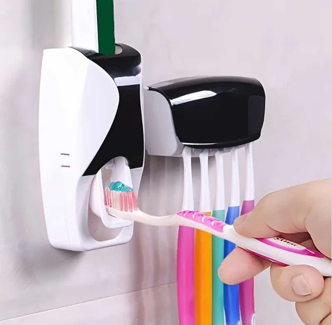 decoración y accesorios - Porta cepillos y dispensador de pasta dental 