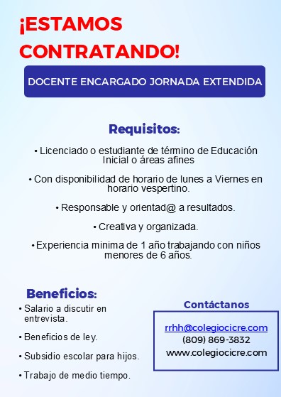 empleos disponibles - DOCENTES 