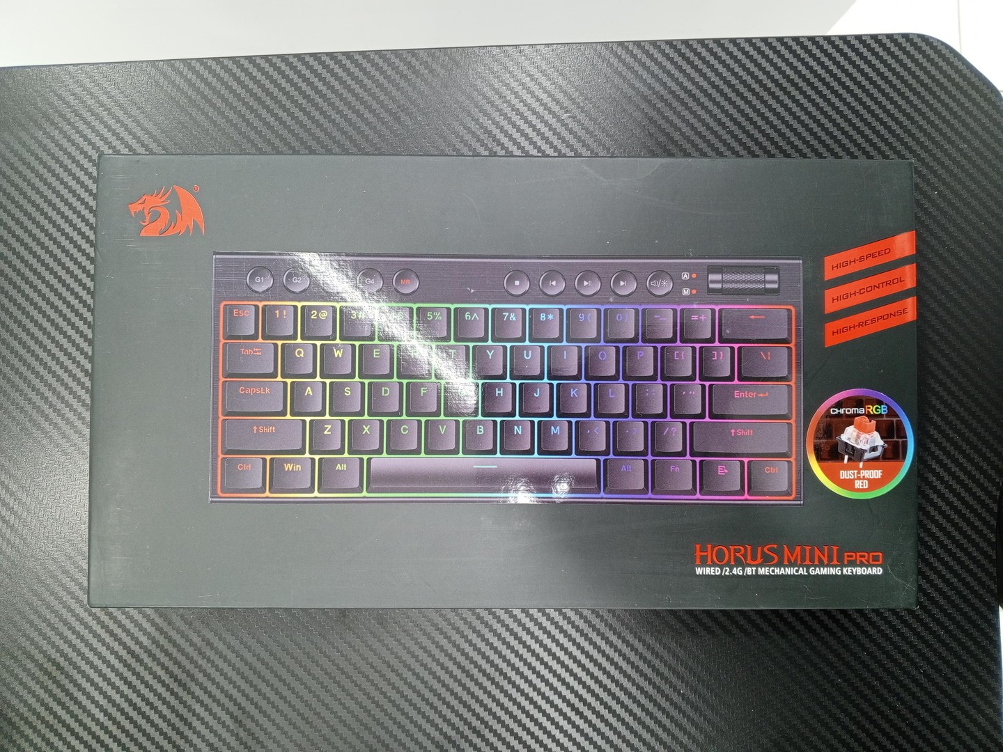 computadoras y laptops - Teclado Redragon K632 PRO 60% Wireless RGB Mechanical
