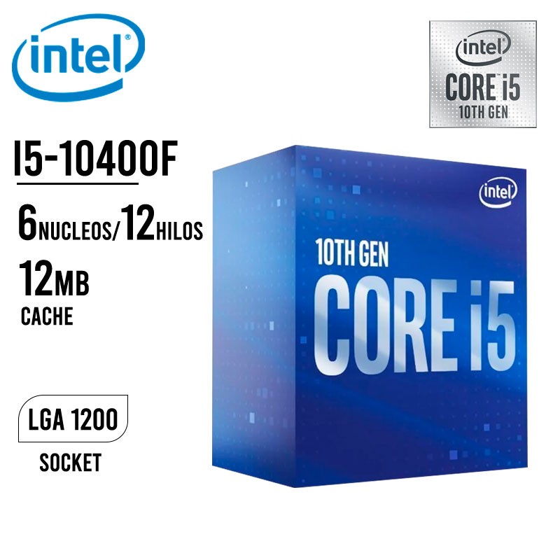 computadoras y laptops - Procesador Intel Core I5-10400 2.9 GHZ SIX-CORE LGA 1200 Trae Abanico 4