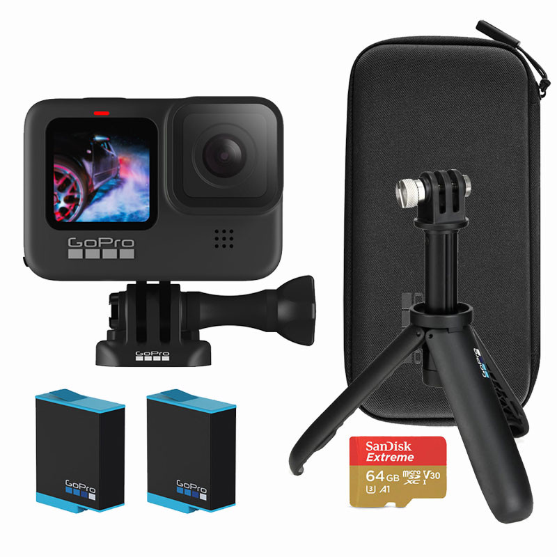 camaras y audio - GoPro Hero9 Black Edition UHD 5K 30CPS 20MP Combo Especial Videocamara Deportiva