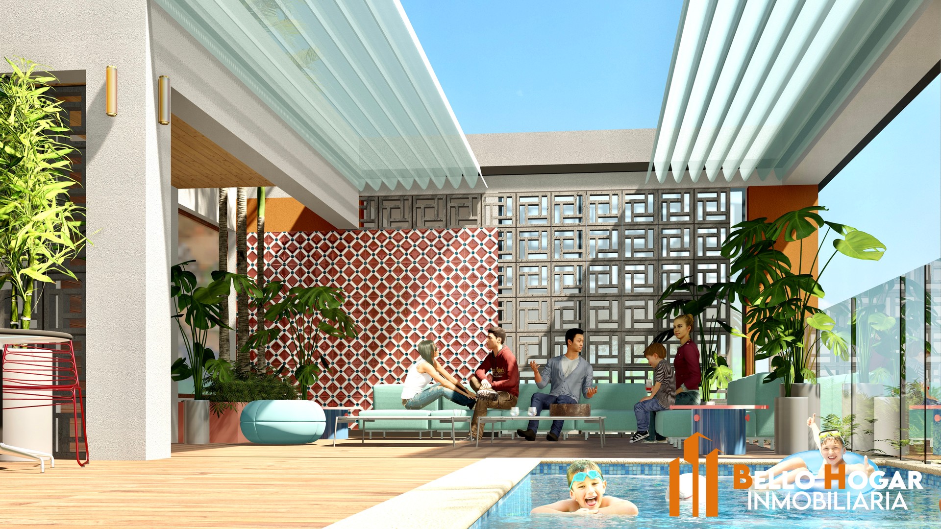 apartamentos - Hermoso apartamento en proyecto con piscina, con mantenimiento incluido 7