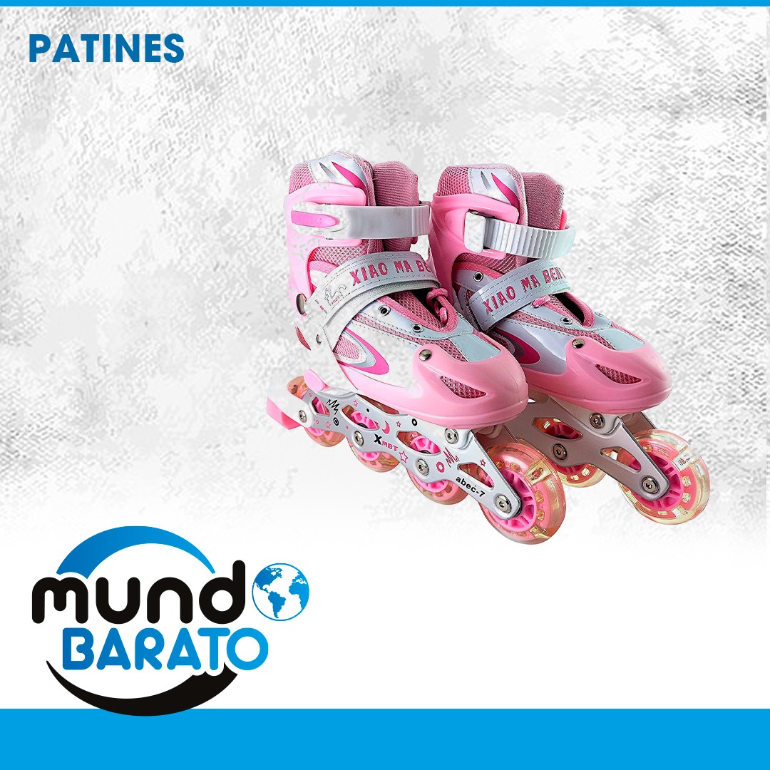 juguetes - PATINES NIÑOS Y ADULTOS SIZE 31 AL 41 patines en linea patineta luz led 2