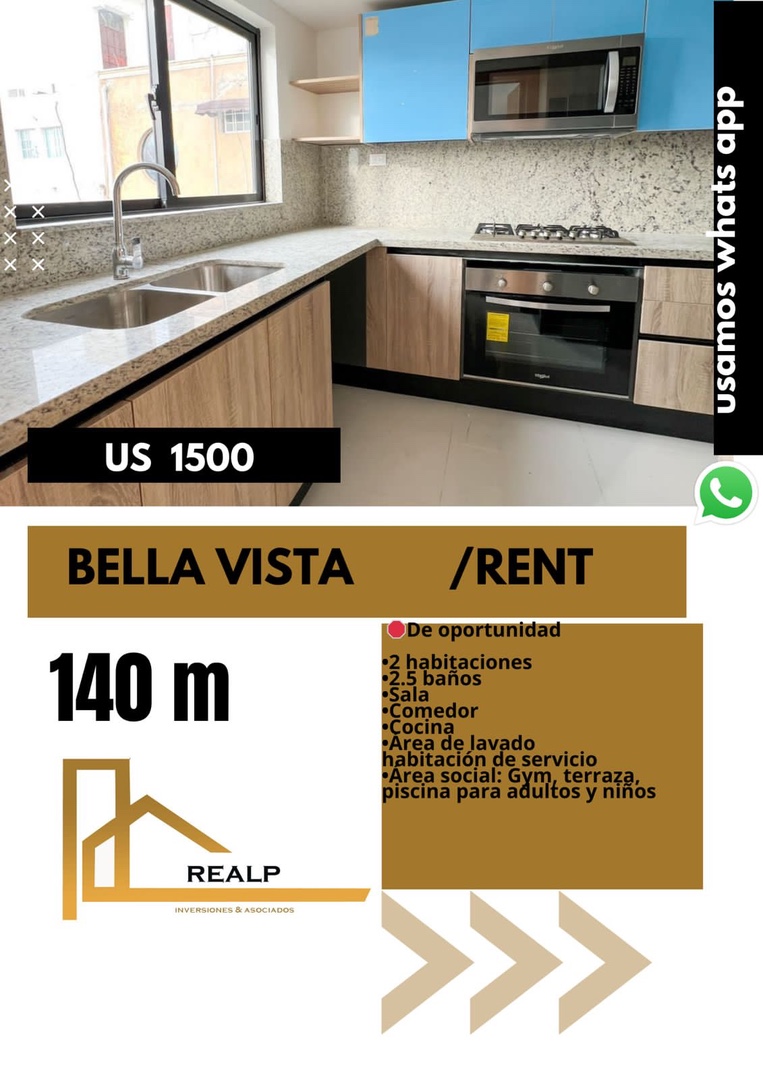 apartamentos - Apto con línea blanca 